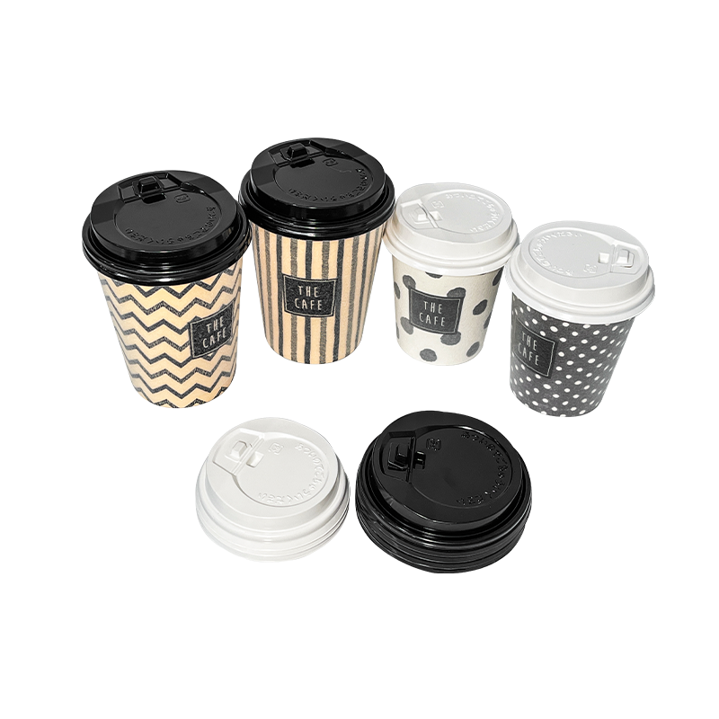 Copa de papel de espuma impresa con recubrimiento de 8/12oz PLA
